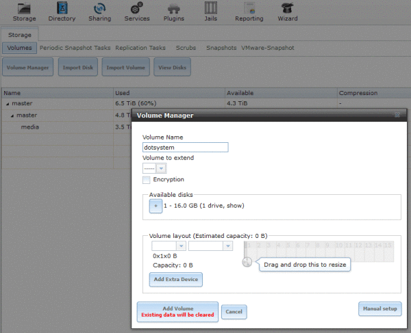 freenas-volume-mgr